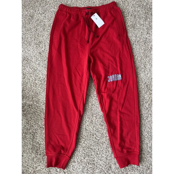 Nike Jordan Men's XL Sport DNA Jogger Athletic Sweat Pants Gym Red DM3231-687 - Picture 2 of 6